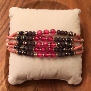 Gennaro | Multi Strand Beaded Bracelet | 7” Adjustable
